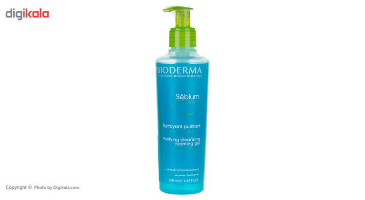 ژل شستوشوی صورت بایودرما مدل Sebium حجم 200 میلی لیتر