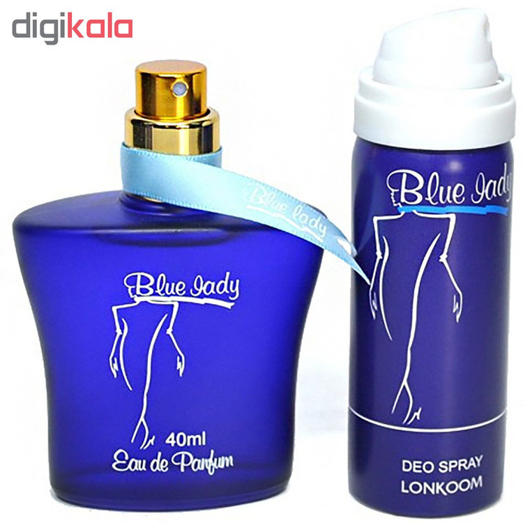ادو پرفیوم زنانه لنکوم مدل Blue Lady حجم 40 میلی لیتر به همراه اسپری مدل Blue Lady حجم 50 میلی لیتر