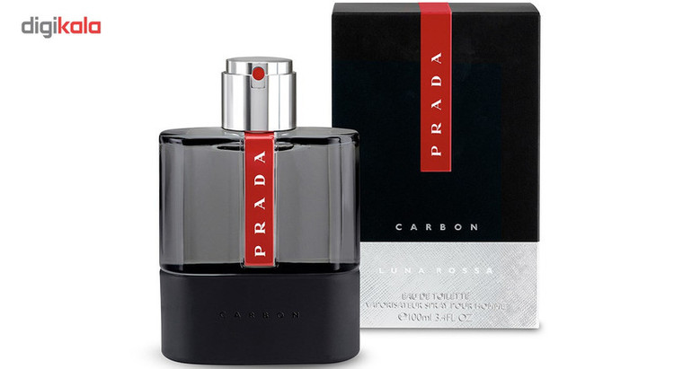 ادو تویلت مردانه پرادا مدل Luna Rossa Carbon حجم 100 میلی لیتر