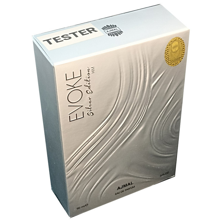 تستر ادو پرفیوم مردانه اجمل مدل Evoke Silver Edition با رایحه گرم حجم 90 میلی لیتر