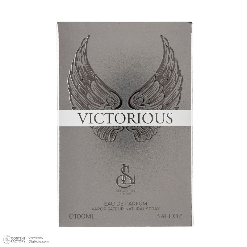 ادو پرفیوم مردانه اسپرینگ لیلیز مدل Victorious با رایحه خنک حجم 100 میلی لیتر