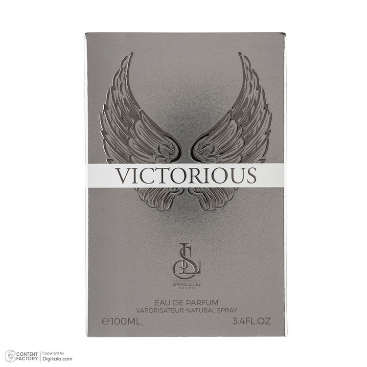 ادو پرفیوم مردانه اسپرینگ لیلیز مدل Victorious با رایحه خنک حجم 100 میلی لیتر