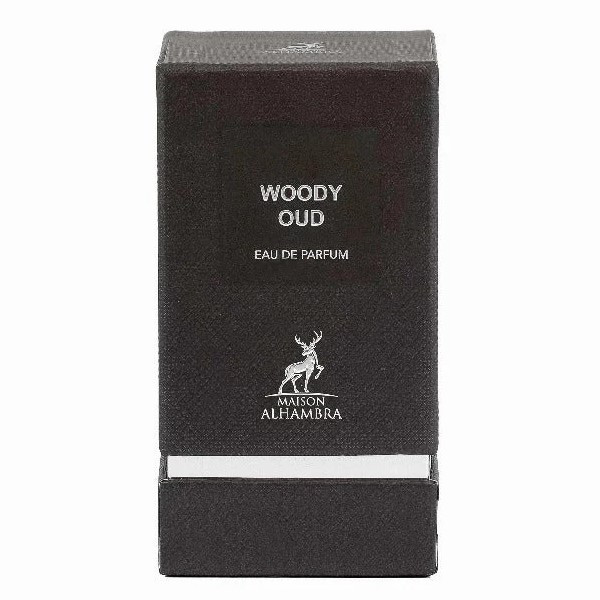 ادوپرفیوم الحمبرا مدل Woody Oud حجم 80 میلیلیتر