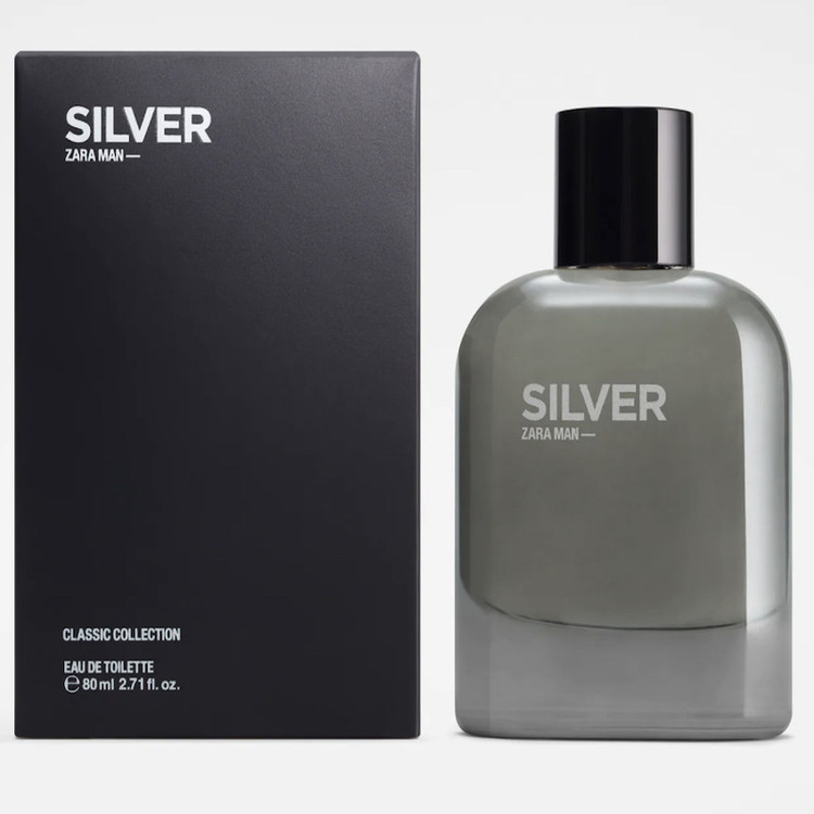 ادو تویلت مردانه زارا مدل SILVER حجم 80 میلی لیتر