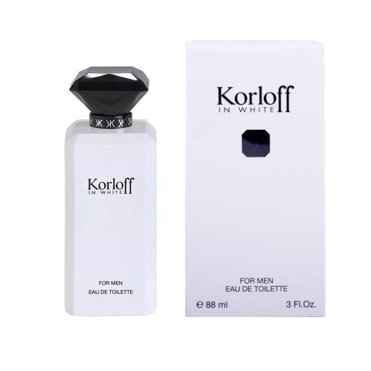 ادو تویلت مردانه کارلوف مدل IN WHITE با رایحه خنک حجم 88 میلی لیتر