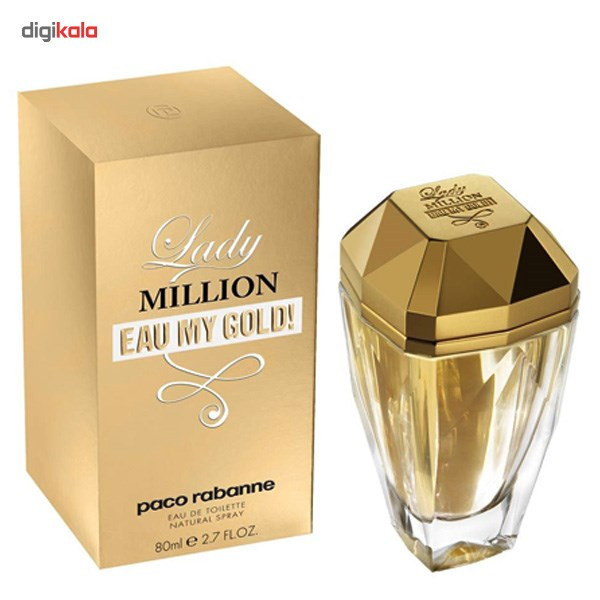 ادو تویلت زنانه پاکو رابان مدل Lady Million Eau My Gold حجم 80 میلی لیتر