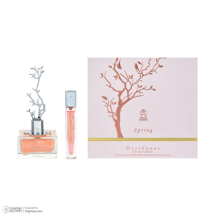 ادوپرفیوم زنانه ارورواسنتس مدل Deciduous Spring حجم 100 میلیلیتر به همراه عطر جیبی حجم 8 میلی لیتر