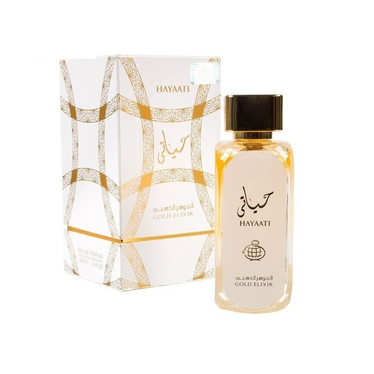 ادوپرفیوم فراگرنس ورد مدل HAYAATI GOLD ELIXIR حجم 100 میلیلیتر