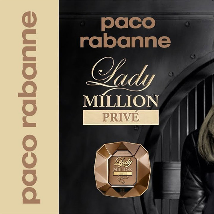 ادو پرفیوم زنانه پاکو رابان مدل Lady Million Prive حجم 80 میلی لیتر