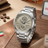 ساعت مچی عقربه ای مردانه صفحه طرحدار تک موتور کد 03