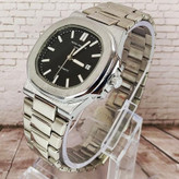 ساعت مچی عقربهای مردانه مدل ناتیلوس بندفلزی کد Patek Philippe NAUTILUS P8168B