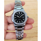 ساعت مچی عقربهای مردانه مدل ناتیلوس بندفلزی کد Patek Philippe NAUTILUS P8168B