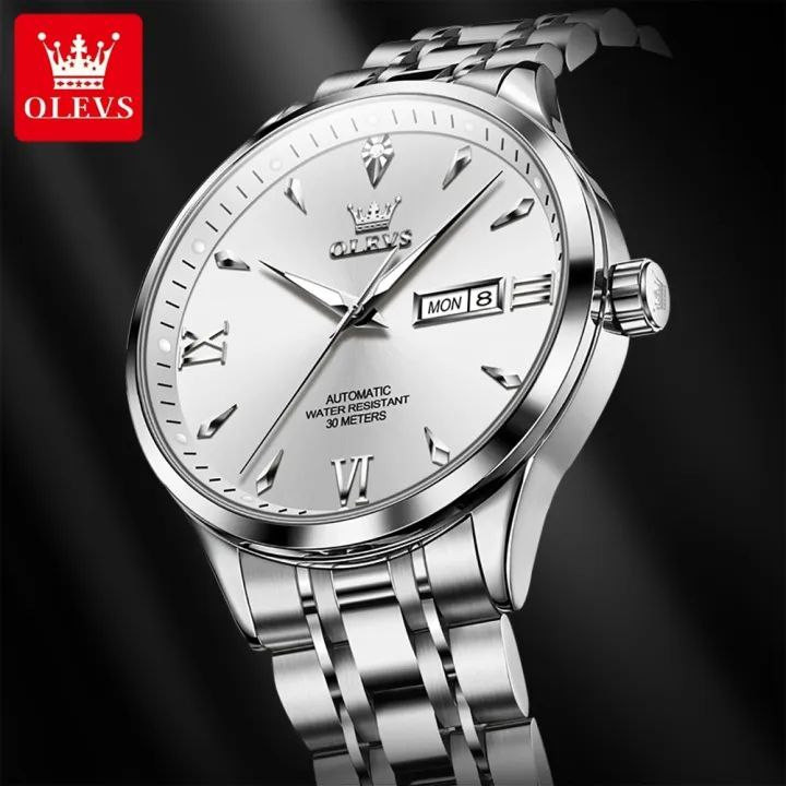 ساعت مچی عقربهای مردانه کوارتز مدل دو تقویم دی دیت الوز کد 03