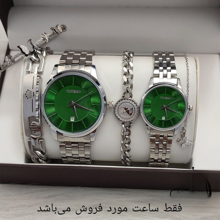 ست ساعت مچی عقربهای مدل کوارتز کلاسیک خطی کد 01