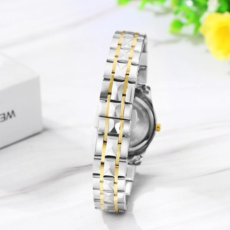 ساعت مچی عقربهای زنانه پوداگار مدل استیل طرح تراش الماسی کد P8