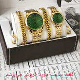 ست ساعت مچی عقربه ای زنانه و مردانه مدل کلاسیک خطی 04