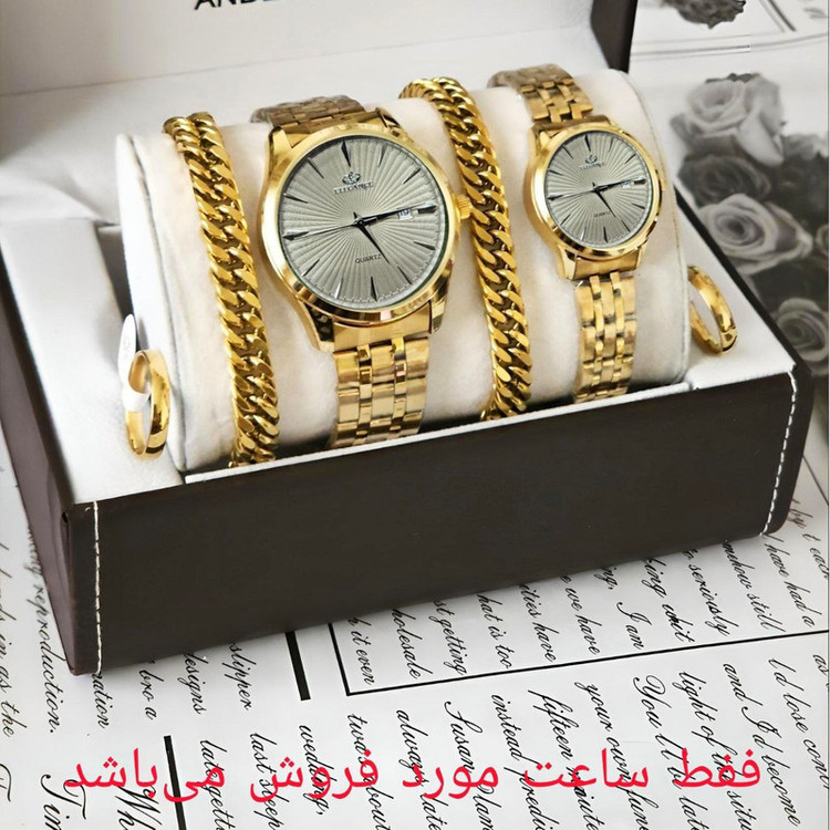 ست ساعت مچی عقربه ای زنانه و مردانه مدل کلاسیک خطی 05