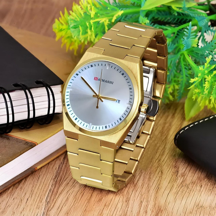 ساعت مچی عقربهای مردانه کوارتز مدل کلاسیک صفحه ساده کد 05