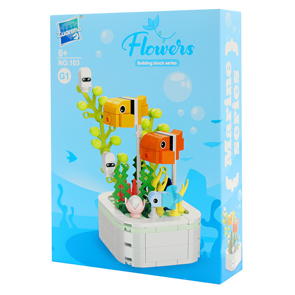 ساختنی فلاورز 200 تکه مدل clownfish  طرح ماهی
