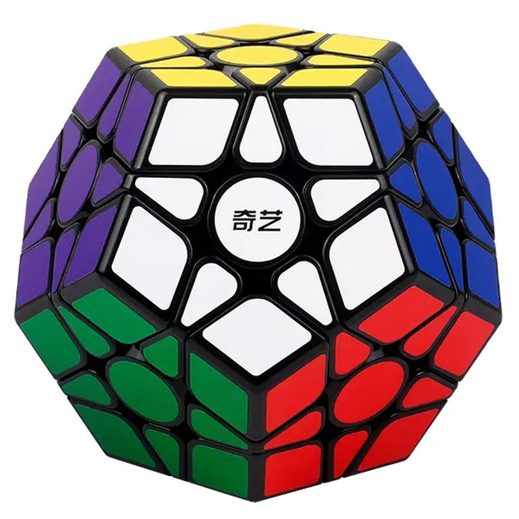 مکعب روبیک چی ای مدل مگامینکس کای وای کایهنگ دبلیو 3×3 QY Megaminx QiHeng Black W