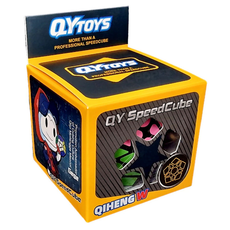 مکعب روبیک چی ای مدل مگامینکس کای وای کایهنگ دبلیو 3×3 QY Megaminx QiHeng Black W
