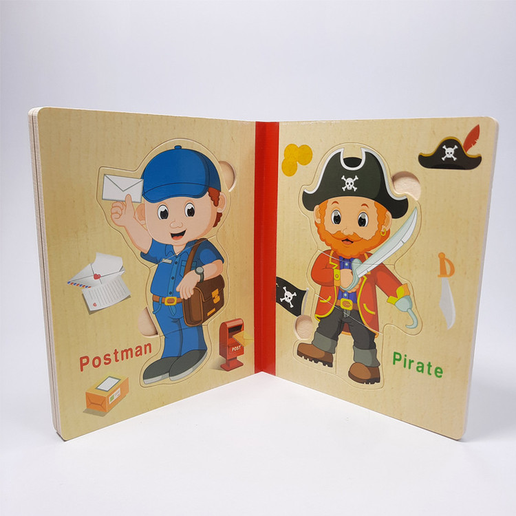پازل آموزشی مدل جورچین کتابی مشاغل