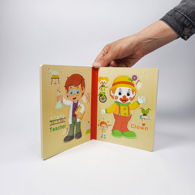 پازل آموزشی مدل جورچین کتابی مشاغل