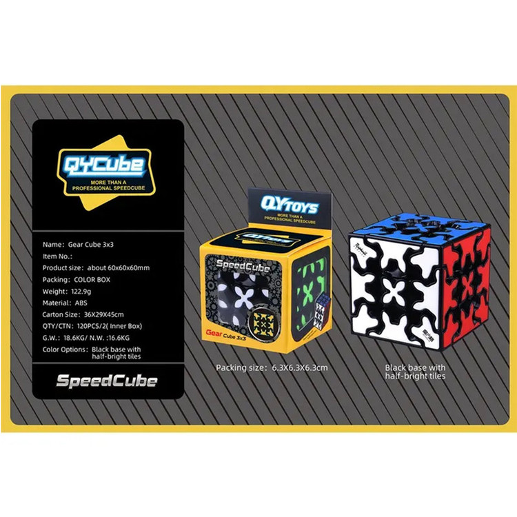مکعب روبیک چی ای مدل گییر چرخ دنده ای کای وای 3×3 QY Gear