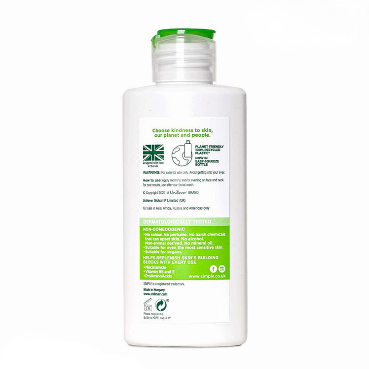 کرم آبرسان سیمپل مدل Fast Absorbing حجم 125 میلیلیتر
