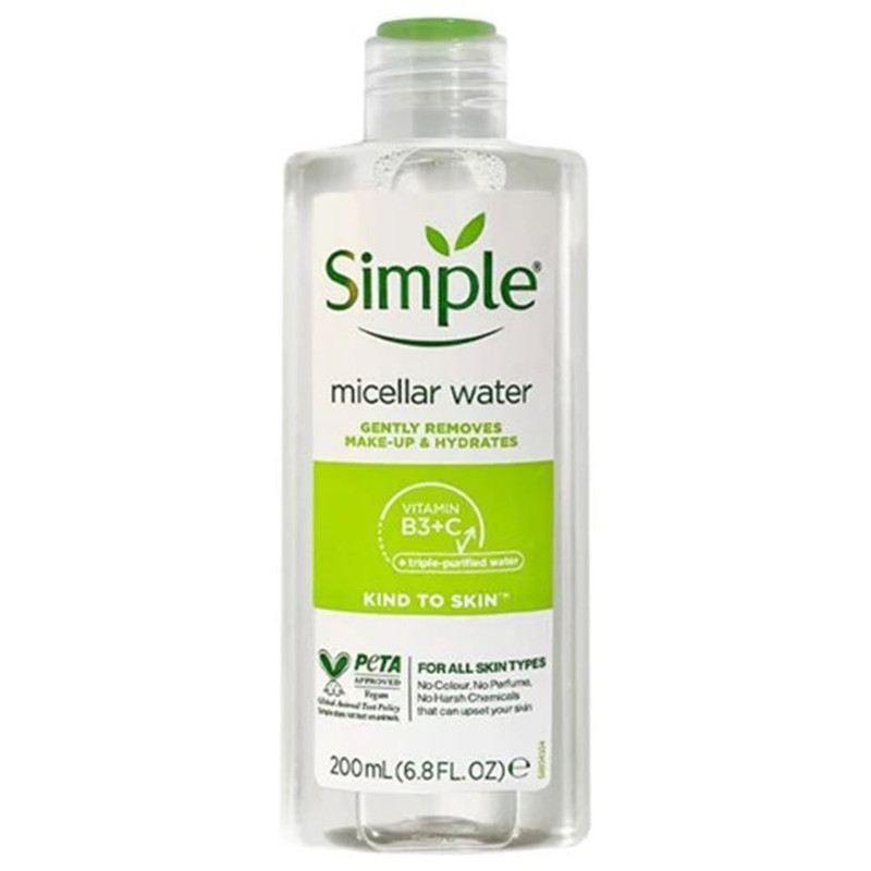 میسلار واتر سیمپل مدل Vitamin B3 C حجم 200 میلی لیتر