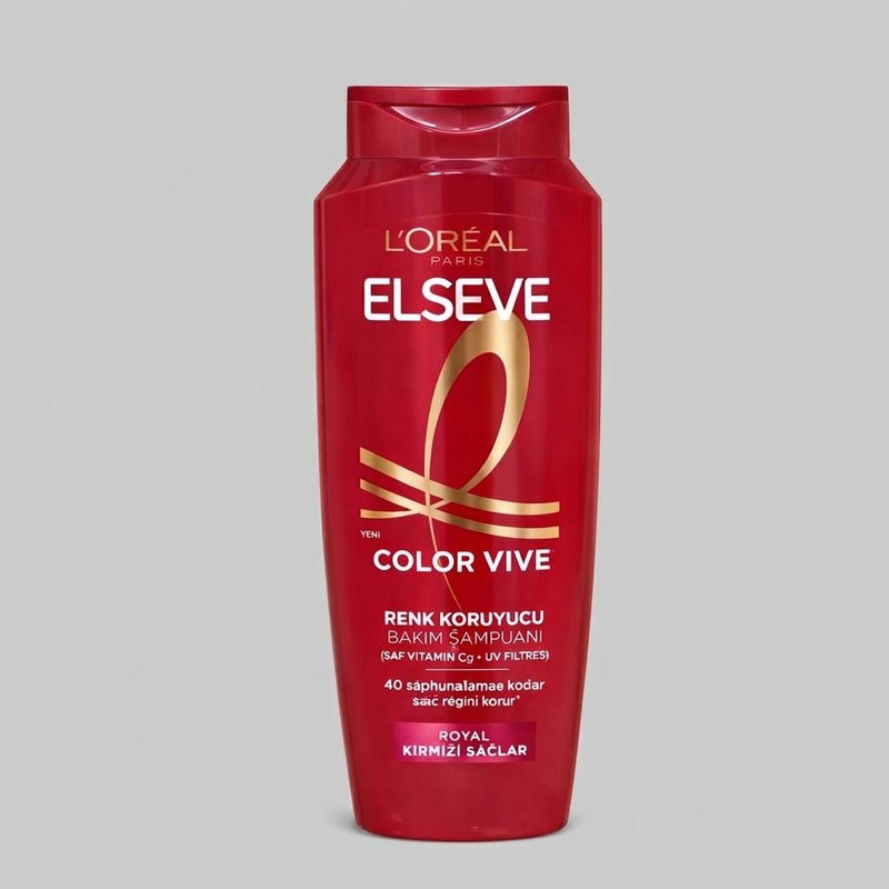 شامپو تثبیت کننده رنگ مو لورآل مدل Color Vive حجم 300 میلی‌لیتر، محافظ رنگ موهای رنگ شده، حاوی ویتامین C و فیلتر UV، بافت کرمی و نرم‌کننده