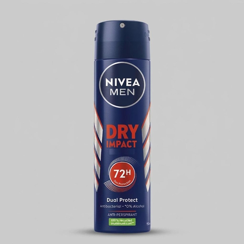 اسپری ضد تعریق مردانه نیوآ مدل Dry Impact 72h حجم 150 میلی لیتر