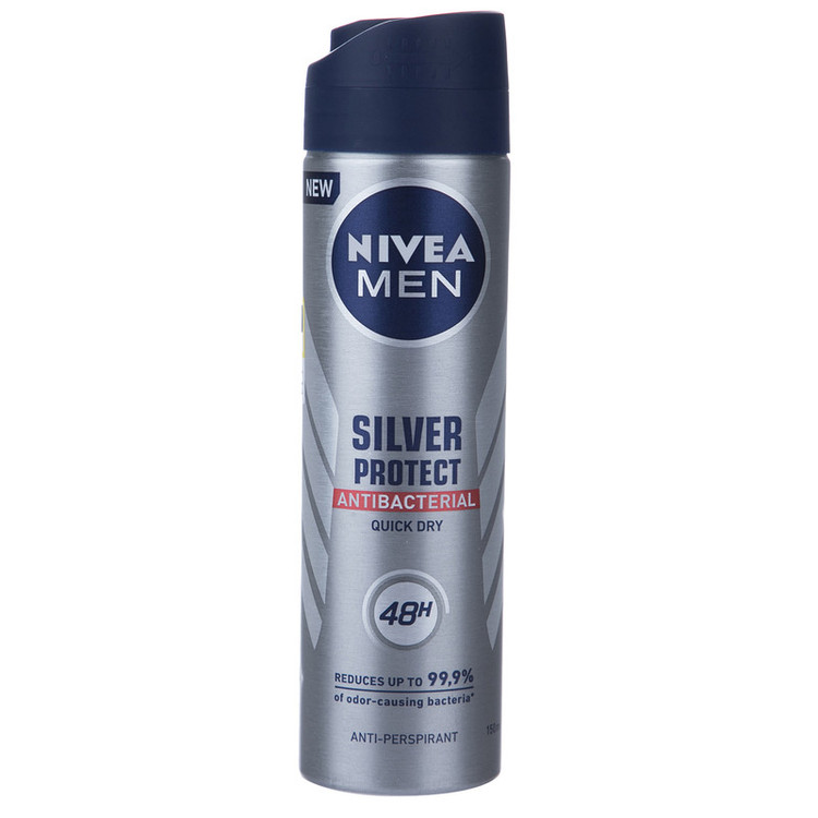 اسپری ضد تعریق مردانه نیوآ مدل Silver Protect حجم 150 میلی لیتر