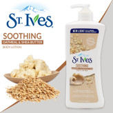 لوسیون بدن تسکیندهنده سینت ایوز مدل Soothing حجم 621 میلیلیتر، حاوی عصاره جوی دوسر و شی باتر، آبرسان و نرمکننده پوست خشک، جذب سریع و فرمول غیرچرب