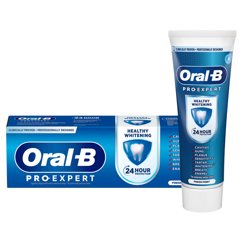 خمیر دندان اورال-بی مدل PRO-EXPERT HEALTHY WHITENING حجم 75 میلی لیتر