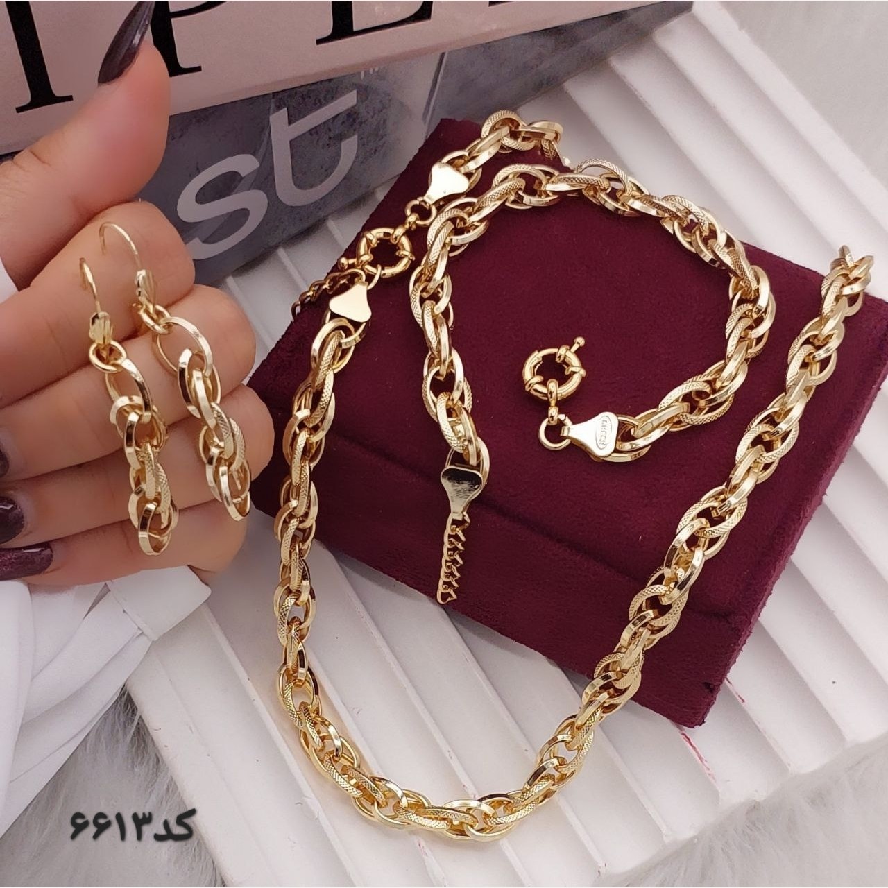 سرویس طرح طلا برندsheen کد 6613