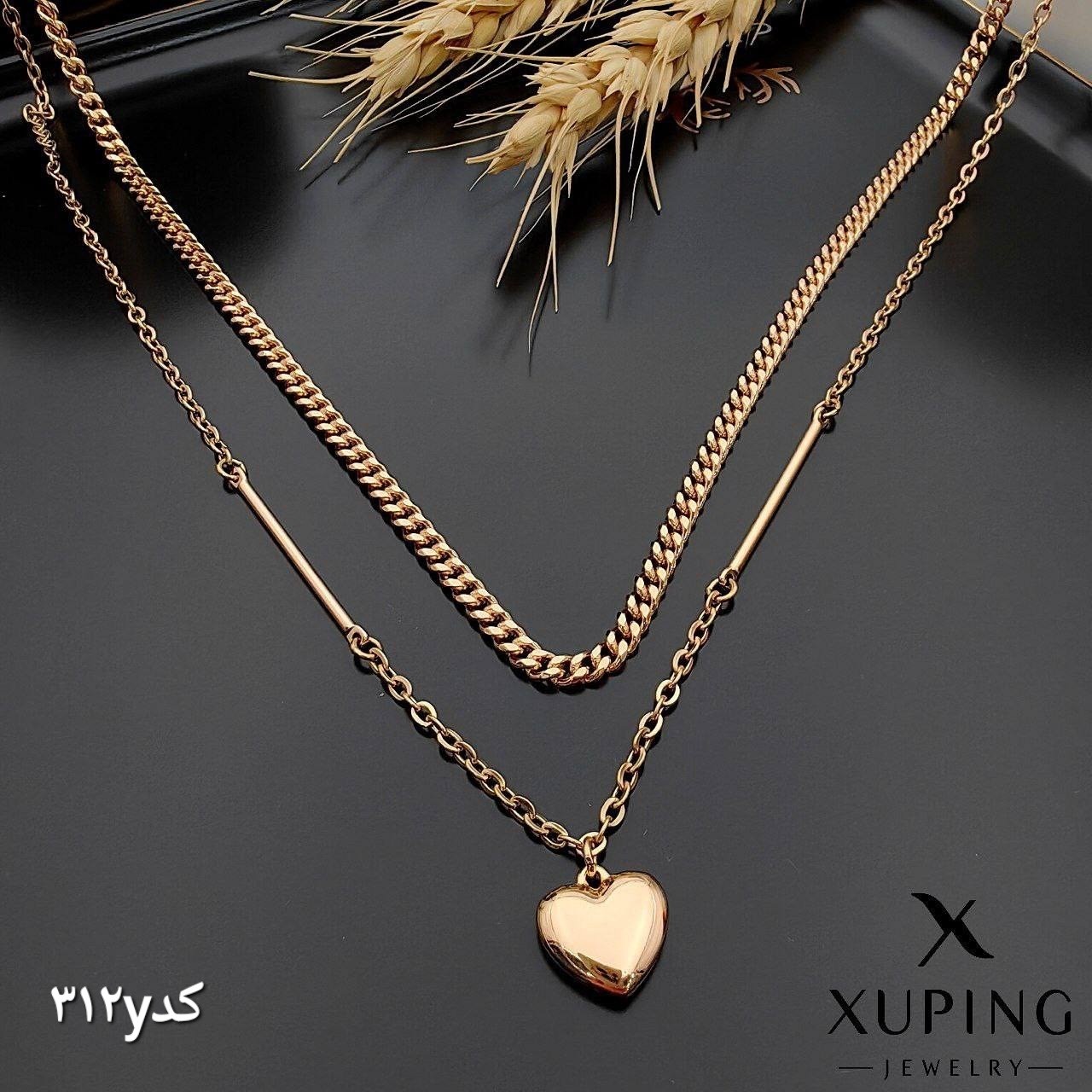 گردنبند دولاین برند ژوپینگ کد 312yطلایی