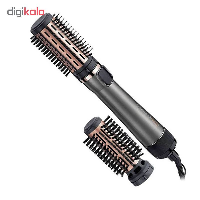 سشوار برسدار چرخشی 1000 وات رمینگتون مدل AS8810، موتور DC، وزن 800 گرم، المنت سرامیک، دارای سری متمرکزکننده باریک با ویژگی صافکنندگی، با قابلیت باد سرد، سیم گردان
