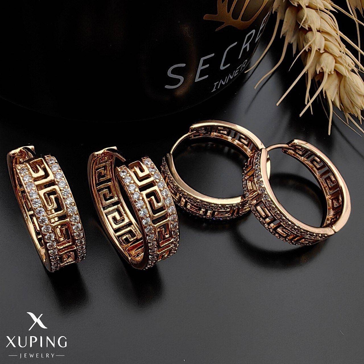 گوشواره ورساچی حلقه ای ژوپینگ