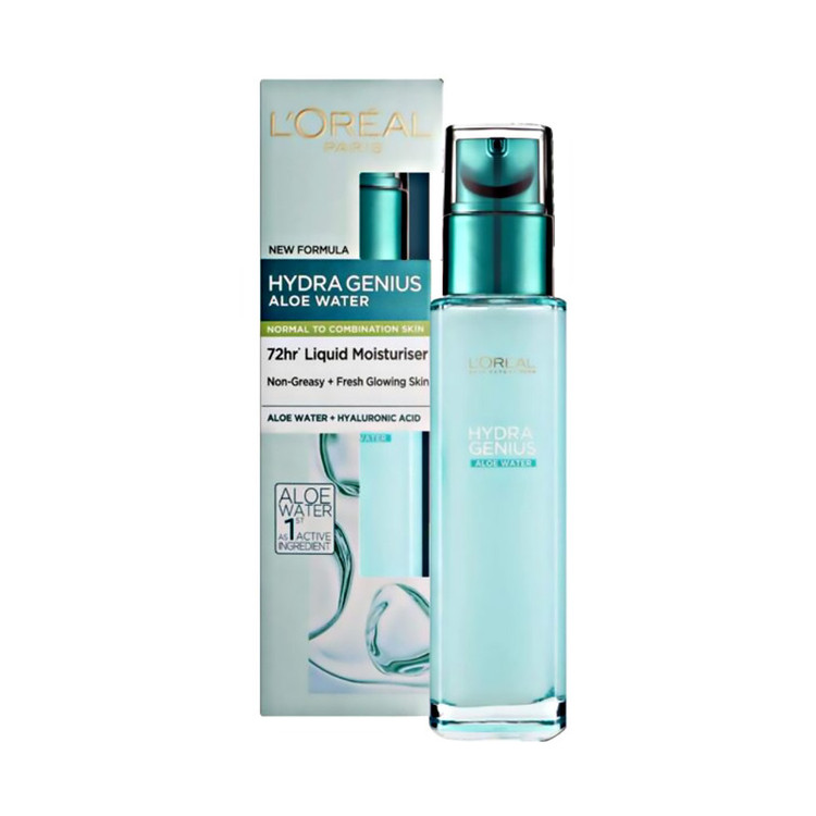 ژل آبرسان صورت لورآل مدل Hydra Genius C مناسب برای پوست معمولی، مختلط حجم 100 میلیلیتر