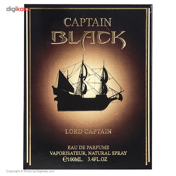 ادو پرفیوم مردانه کاپتان بلک مدل Pour Homme Lord Captain حجم 100 میلی لیتر