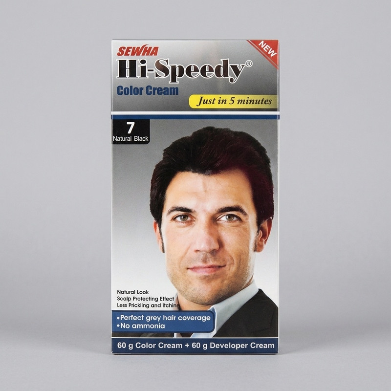 کیت رنگ مو مردانه های اسپیدی مدل Natural Black شماره 7