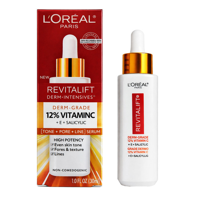 سرم روشنکننده لورآل مدل VitaminC 12% مناسب برای انواع پوست حجم 30 میلیلیتر