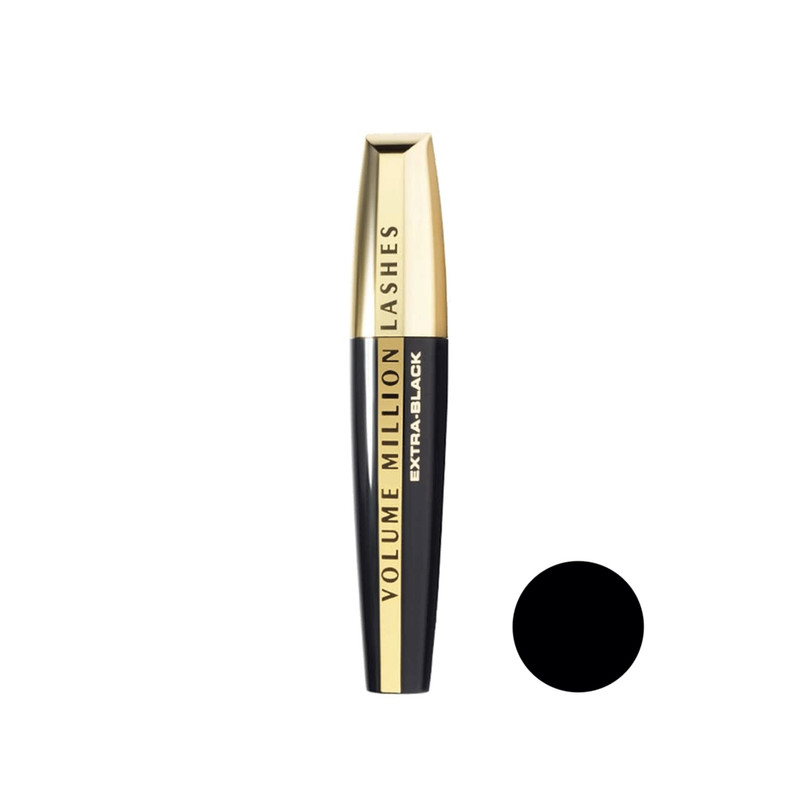 ریمل حجم دهنده لورآل مدل Volume Million Lashes Extra Black حجم 10 میلی‌لیتر