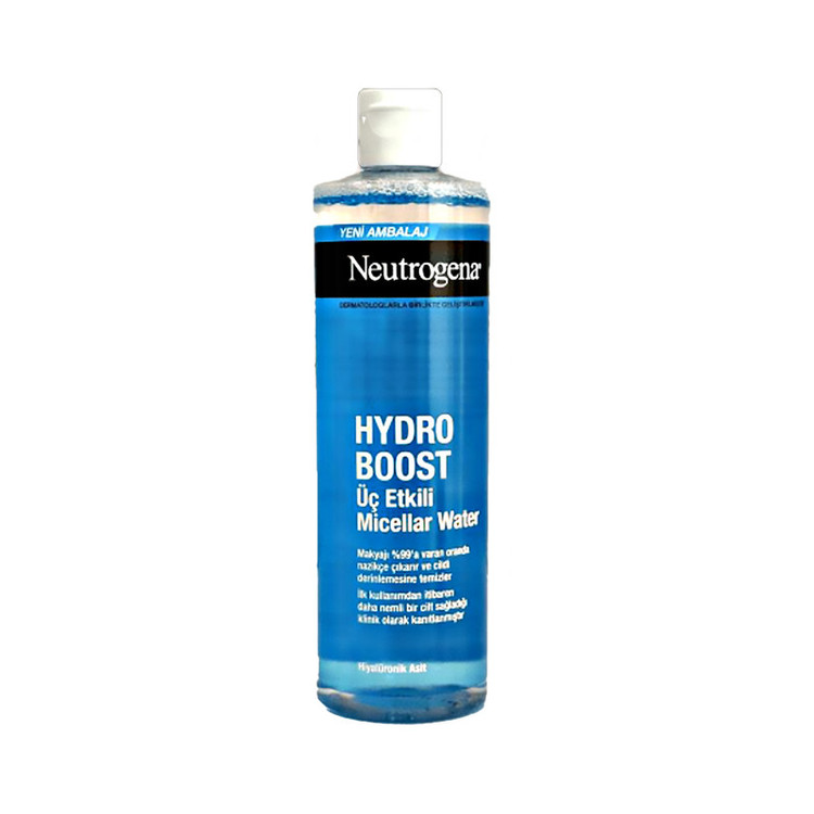 محلول پاککننده آرایش صورت نوتروژینا مدل Hydro Boost UC Etkili مناسب برای پوست حساس حجم 400 میلیلیتر