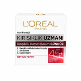 کرم ضد چروک روز لورآل مدل Kirisiklik Uzmani +45 DAY مناسب انواع پوست حجم 50 میلی لیتر
