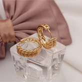 گوشواره حلقه ای ژوپینگ طرح گندم