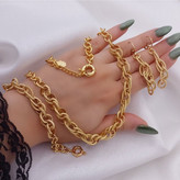 سرویس حلقه ای طرح طلا با قفل ملوانی