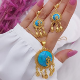 نیمست زیبای اصل عقیق و فیروزه