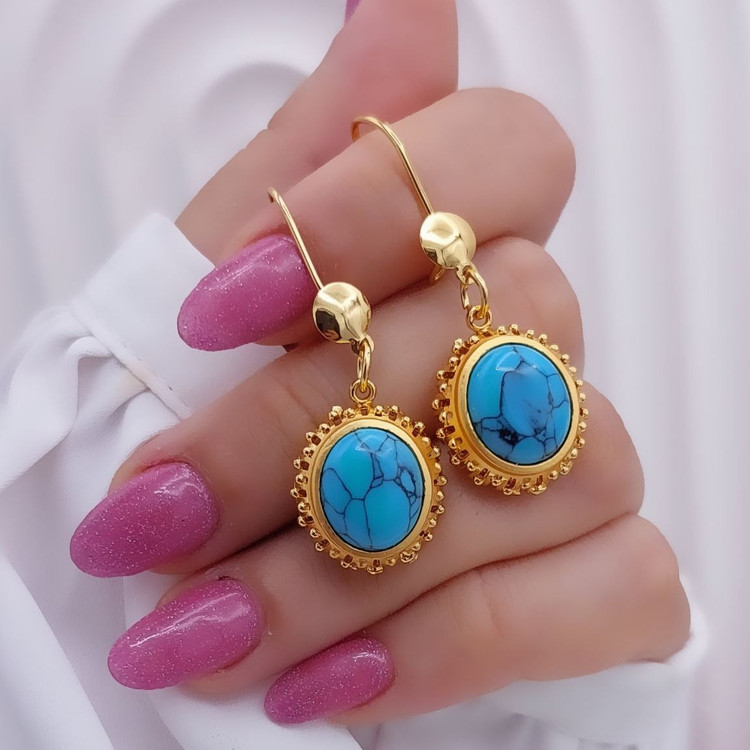نیمست فیروزه اصل بیضی شکل